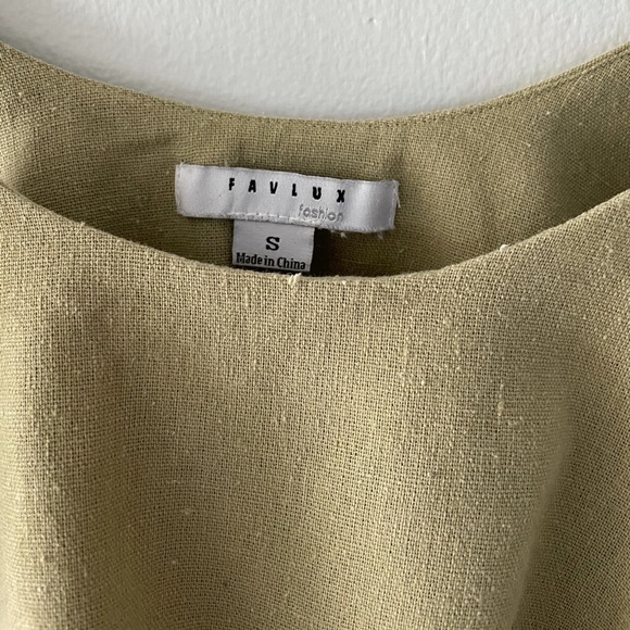 Linen crop top - Picture 3 of 4